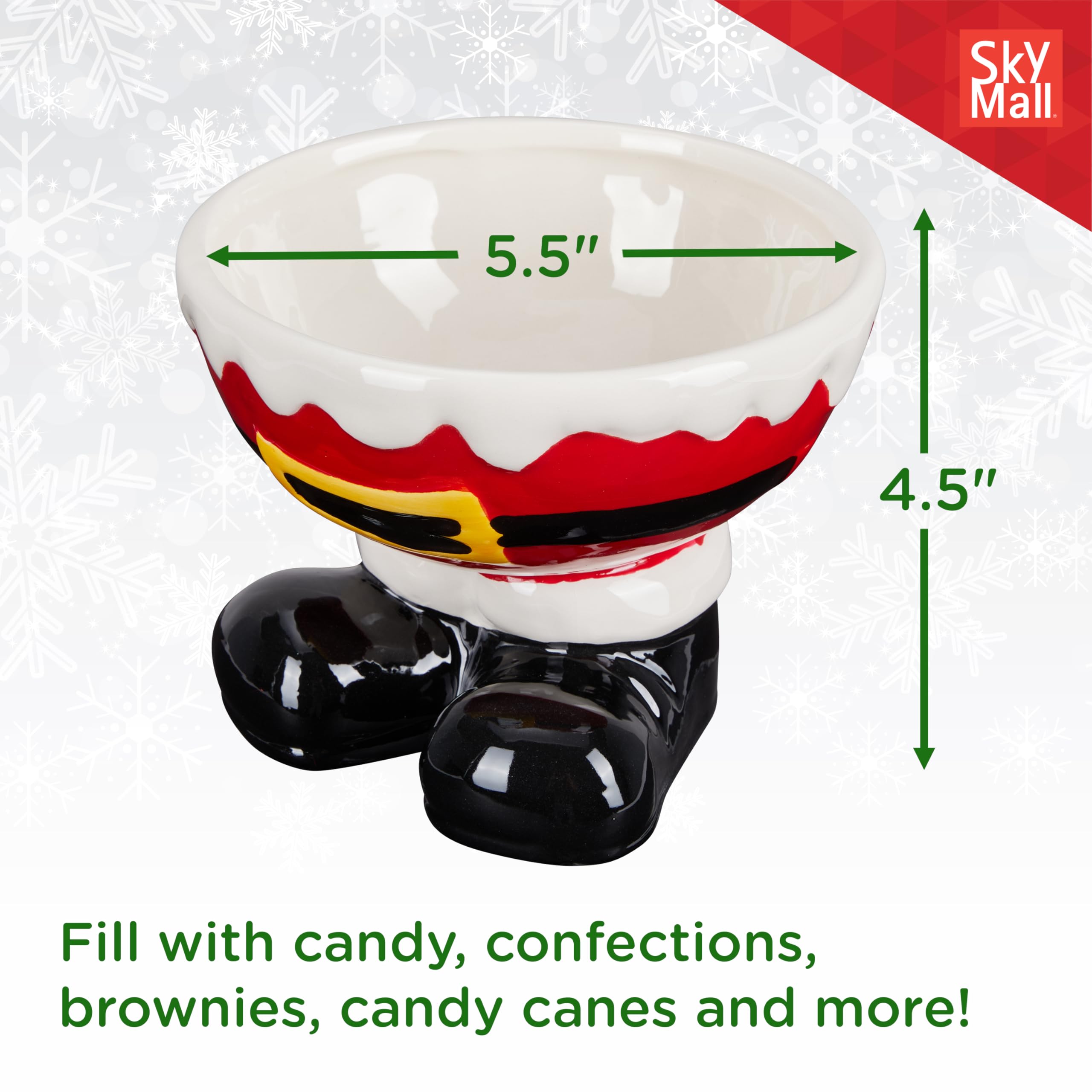 Amazon.co.jp: サンタフィートキャンディボウル - ホリデーのおやつ